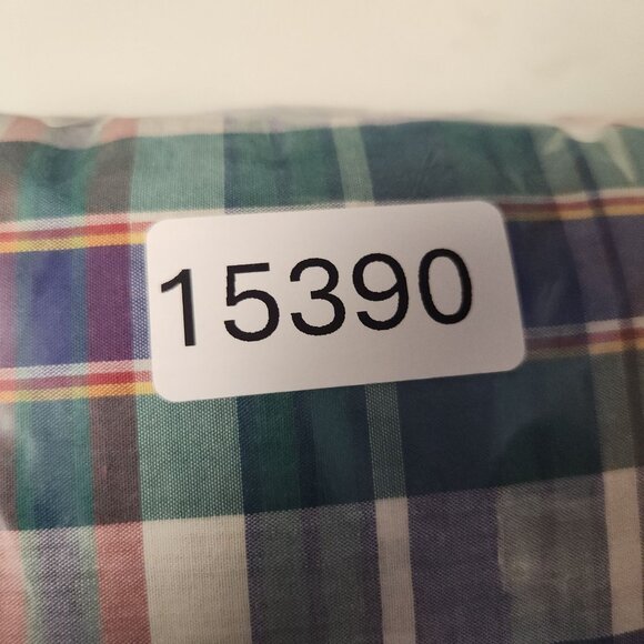 VTG Men's Plaid Button Shirt Extra Large Multicolor Short Sleeve Cotton Blend - Picture 8 of 8